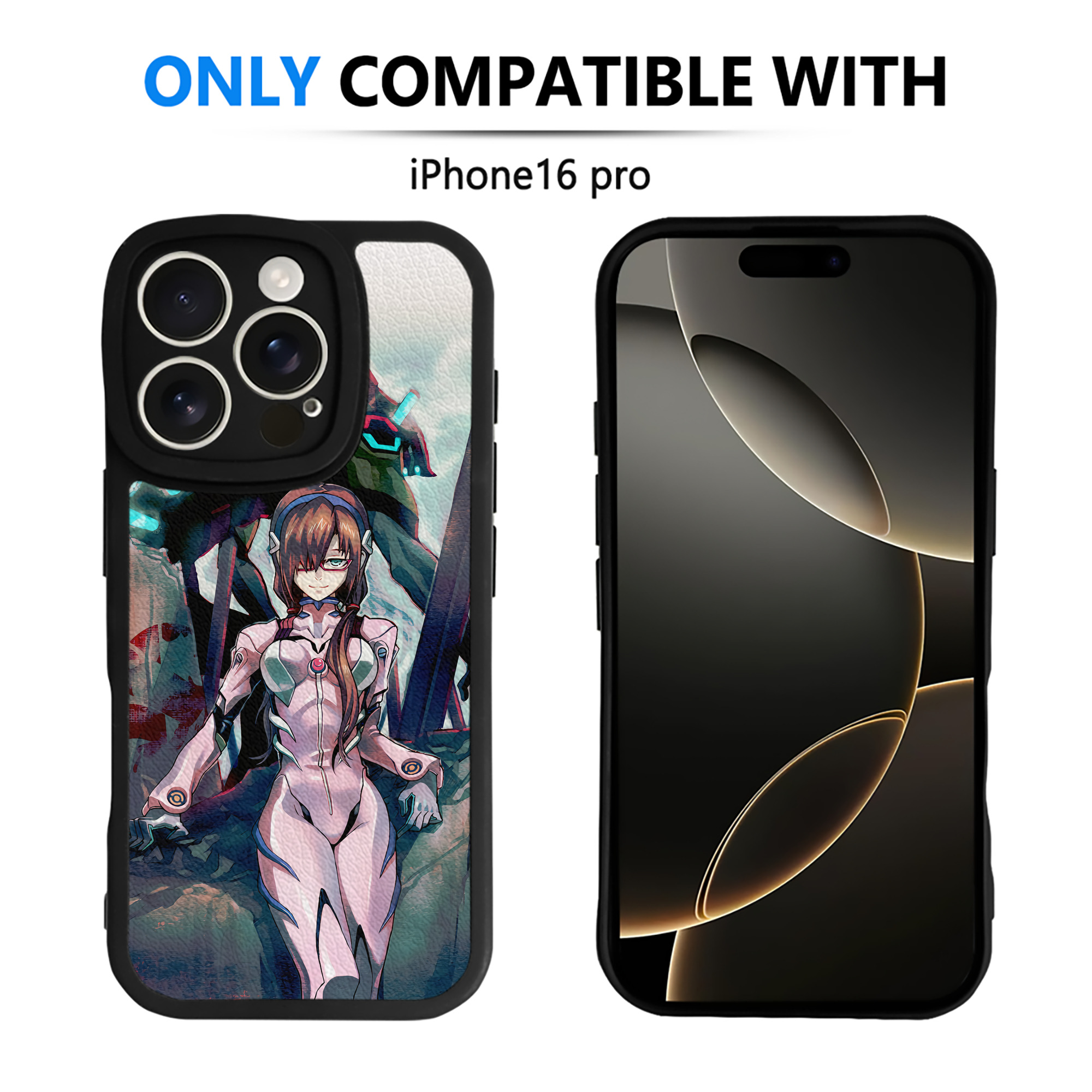 （画像用） EVA 新世紀エヴァンゲリオン 【iPhone 16シリーズ対応】シリコンスマホケース（レザー調） 材質：シリコン